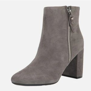 NEW NINE WEST ZIPPER BOOT SUEDE GREY